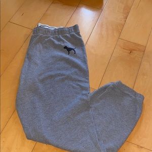 Gray PINK sweatpants